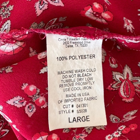 Saddle Ridge Floral Tank Top Size L - Picture 6 of 6